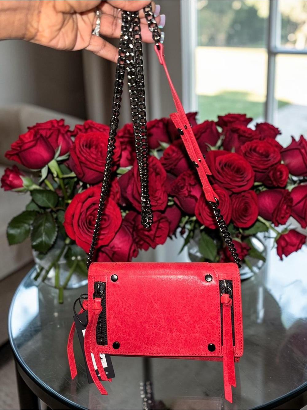 Botkier Logan Red Leather Phone Crossbody NWT Retails $148